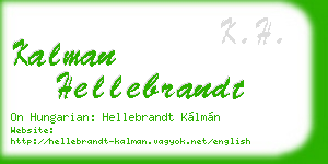 kalman hellebrandt business card